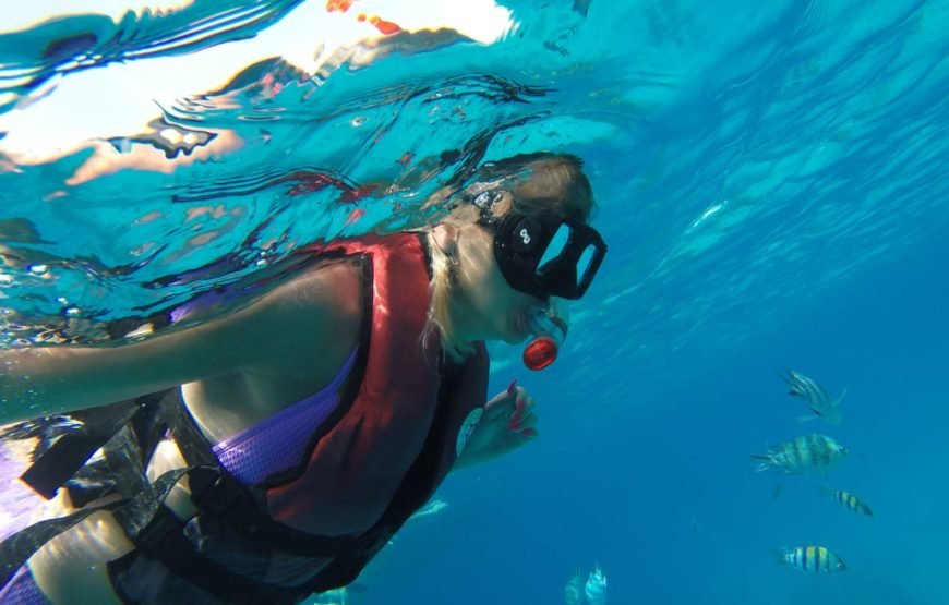 Hurghada: Full Day Boat Trip to Orange Bay Island, Snorkeling and lunch